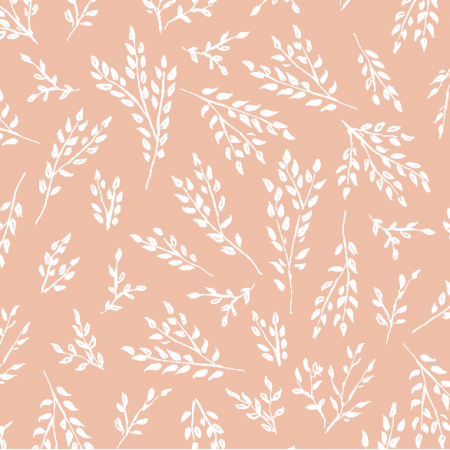 Fabric 33630 | listki pink 2