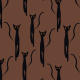 Fabric 33839 | black cats czarne koty animals halloween