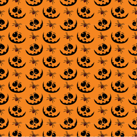 Fabric 33851 | Happy haloween with spiders