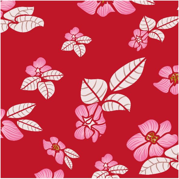 Tkanina 33861 | Wild roses red pink white Dziekie róże czerwień róż
