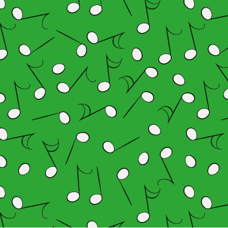 Fabric 33863 | Musical notes green nuty muzka zielony