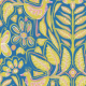 Fabric 33867 | birds plants butterflies ptaki rośliny motyle