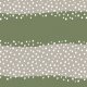 Fabric 33936 | nieregularne białe kropki i zielone paski