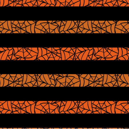 Tkanina 34017 | spiderweb halloween stripes paski pajęczyna