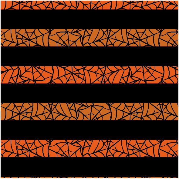 Tkanina 34017 | spiderweb halloween stripes paski pajęczyna