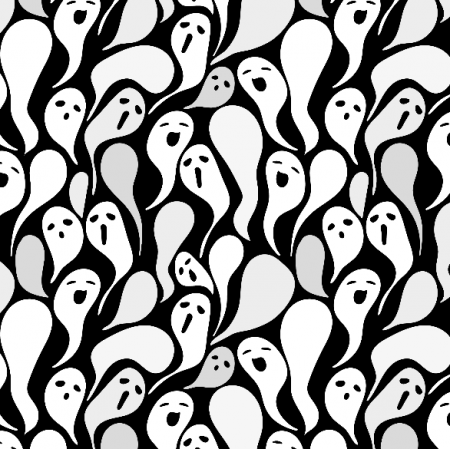 Tkanina 34018 | halloween ghosts duchy