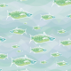 Fabric 34023 | pastel fish ryby