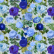 Fabric 34032 | Niebieskie Róże