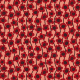 Fabric 34043 | red Anemones flowers czerwone kwiaty paski anemon zawilce