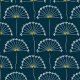 Fabric 34046 | dandelion seeds on navy dmuchawce na granacie