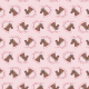 Tkanina 34048 | horses and hearts pink konie i serca