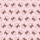 Fabric 34048 | horses and hearts pink konie i serca