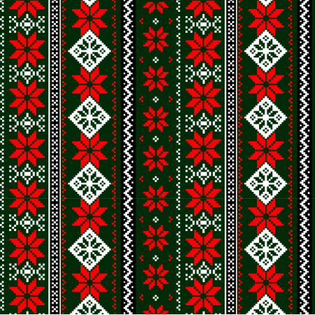 34096 | nordic xmas pattern green
