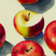 Tkanina 34190 | zbiory jabłek