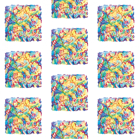 Fabric 34316 | boho flowers pattern 2