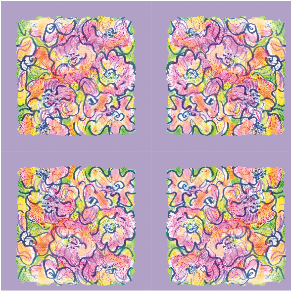 Fabric 34318 | boho flowers pattern 4