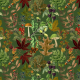 Fabric 34350 | Jesienny Las Na Zielonym