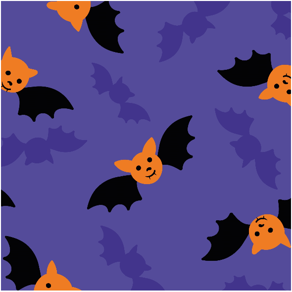 Fabric 34354 | cute little bats halloween małe nietoperze