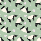 Tkanina 34360 | smiling tapirs on green tapiry valentines day walentynki zoo