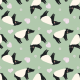 Tkanina 34360 | smiling tapirs on green tapiry valentines day walentynki zoo