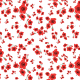 Tkanina 34365 | red poppies on white czerwone maki na białym cottaecore