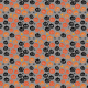 Tkanina 34494 | Scary pumpkins orange grey