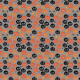 Tkanina 34494 | Scary pumpkins orange grey