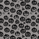 Tkanina 34495 | Scary pumpkins black grey