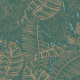 Fabric 34503 | leaves botanical in green in brown liście