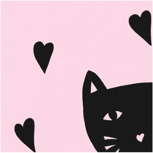 Fabric 34584 | Kotki różowe