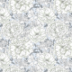 Tkanina 34720 | blossom lines peony blue