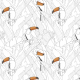 Fabric 34732 | tulum wind toucan white00