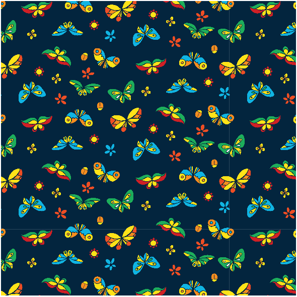 Tkanina 3603 | butterflies