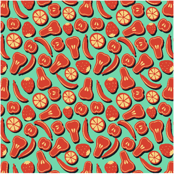 Fabric 3625 | fruits