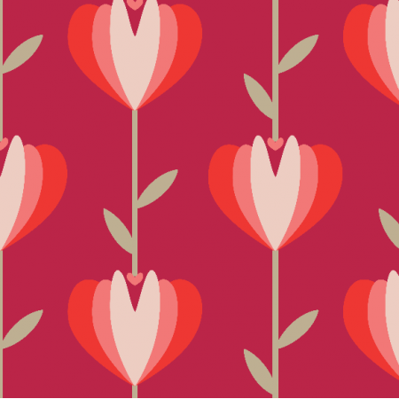 35194 | heart shaped tulips viva magenta valentines tulipany serdszka na walentynki czerwony kolor roku 2023