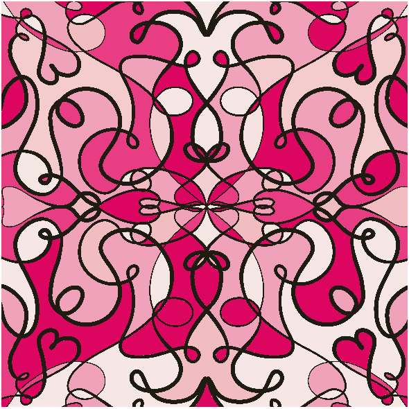 Tkanina 35345 | ABSTRAKCJA 001 PINK