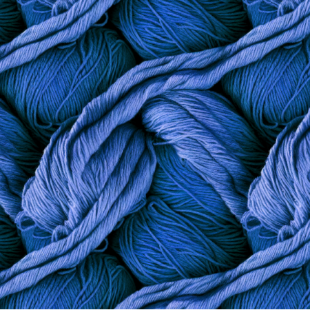 Fabric 35355 | niebieska nić dziewiarska