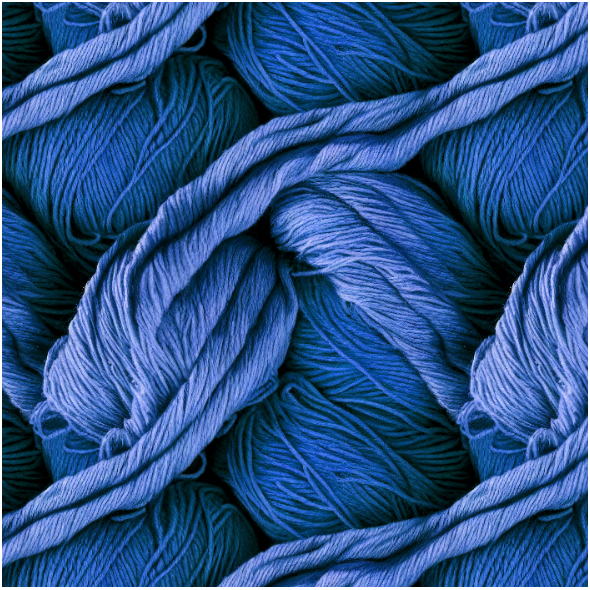 Fabric 35355 | niebieska nić dziewiarska
