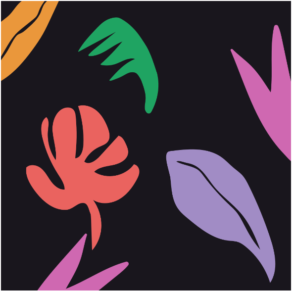 Tkanina 35600 | BLACK LEAVES