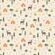 Fabric 36044 | CAMPING - LAS, JELEN, OGNISKO