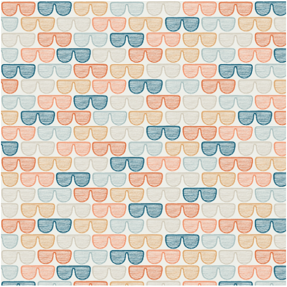 Tkanina 36059 | OKULARY - ROZMIAR S MINI - JASNY