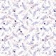 Fabric 36158 |  blue LEAVES for spring and summer