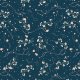 Fabric 36159 | WHITE FLOWERS IN BLUE OCEANO
