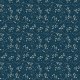 Tkanina 36159 | WHITE FLOWERS IN BLUE OCEANO