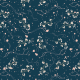 Tkanina 36159 | WHITE FLOWERS IN BLUE OCEANO