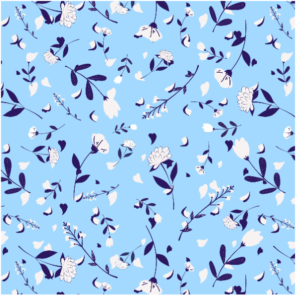 Fabric 36165 | Blue and white colours