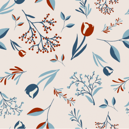 Fabric 36251 | Light spring tulips