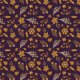 Tkanina 36252 | Mustard flowers on purple 