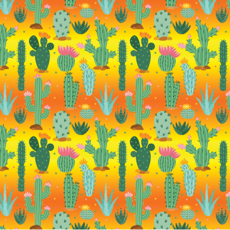 Fabric 36327 | kaktusy na pustyni