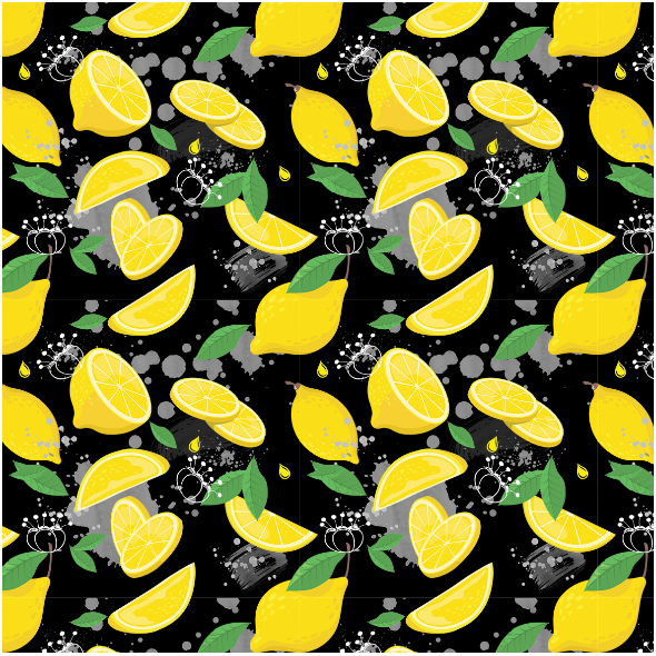 Tkanina 36330 | lemons small